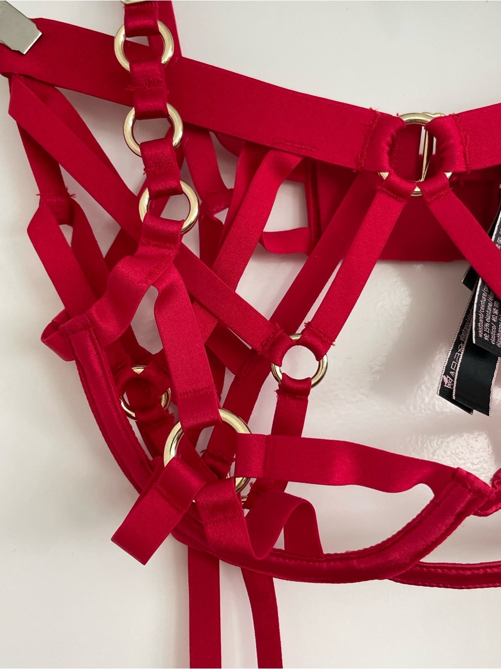 Victoria’s Secret Very Sexy Unlined Strappy Balconette Bra Cage Ring 2 Piece Set - Picture 5 of 13